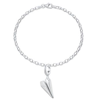 Sterling Silver Paper Plane Bracelet, 2 of 6