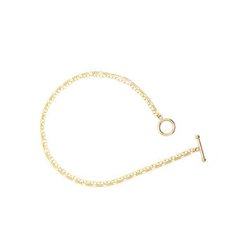 Heston Delicate Gold Fill Chain Toggle Anklet, 2 of 3