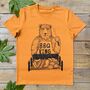 BBQ Bear Men's T Shirt, thumbnail 2 of 6