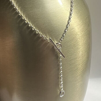 Handmade Sterling Silver Pearl Necklace, 2 of 6