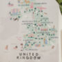 United Kingdom Inky Illustrated Map, thumbnail 3 of 5