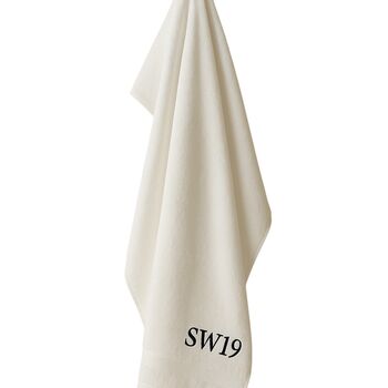 Handmade Tennis Hand Towel With Motif, 6 of 12