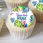 Personalised Tropical Edible Drink Toppers, thumbnail 3 of 4