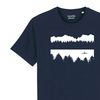 Kayak Wilderness Organic Cotton T Shirt By invisible friend