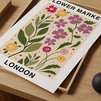 Flower Market London Art Print, 2 of 2