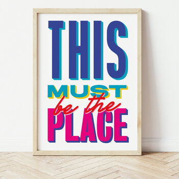 This Must Be The Place Retro Print, 2 of 6