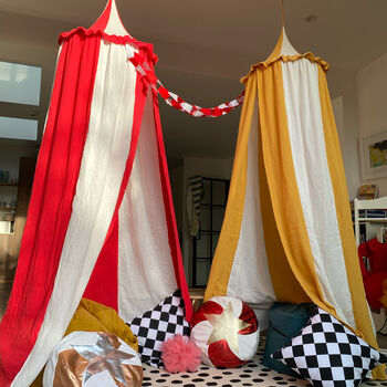 Red And White Stripe Circus Canopy Tent, 2 of 5