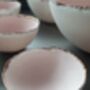 Set Of Seven Fine Bone China Nesting Bowls In Pink, thumbnail 7 of 8