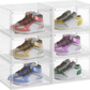 Stackable Shoe Boxes Set Of Six With Doors, thumbnail 7 of 7