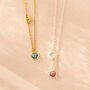 Initial Necklace With Birthstone, thumbnail 6 of 12