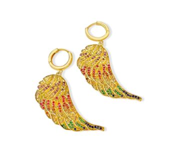 Rainbow Angel Earrings, 2 of 3