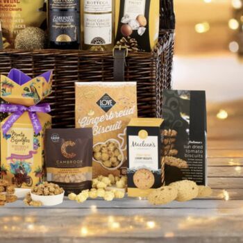 Fireside Feast Wicker Basket Hamper, 4 of 5