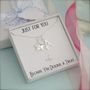 Sterling Silver Initial Star Necklace, thumbnail 1 of 10