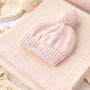 Luxury Baby Girl Pale Pink And Cream Knitted Gift Set, thumbnail 6 of 12