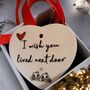 I Wish You Lived Next Door Hanging Heart Ornament, thumbnail 5 of 10