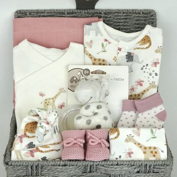 The Cutest Safari New Baby Gift Set Hamper, 3 of 7