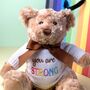 Keeleco Recycled Dougie Caring Bear 'You Are Strong', thumbnail 2 of 4