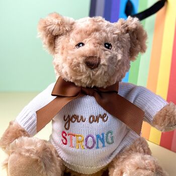 Keeleco Recycled Dougie Caring Bear 'You Are Strong', 2 of 4