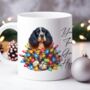 Personalised Sprocker Spaniel In Christmas Lights, thumbnail 8 of 10