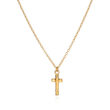 Small Cross Charm Necklace, 3 of 9