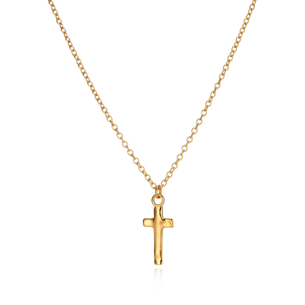 Small Cross Charm Necklace By Under the Rose | notonthehighstreet.com