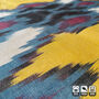 Traditional Yellow Ikat Cushion Cover, thumbnail 5 of 7