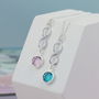 Sterling Silver Infinity Birthstone Pendant, thumbnail 2 of 8