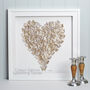 Framed 3D Champagne White Butterfly Heart Artwork, thumbnail 7 of 12