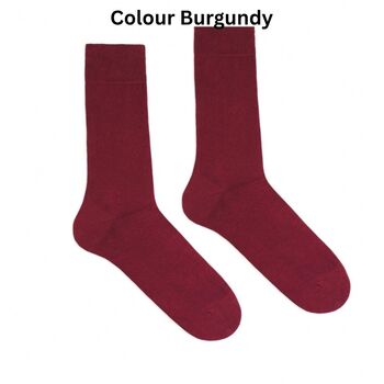 Organic Cotton Mix Luxury Single Colour Socks, 9 of 12