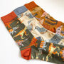 Dinosaur, Pigeons And Mushroom Unisex Socks Gift Set, thumbnail 2 of 8