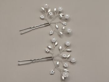 Pearl And Flower Bridal Hair Pin – Elegant And Versatile, 10 of 11