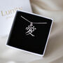 Love Necklace, Sterling Silver Kanji Japanese Love Symbol, thumbnail 1 of 8