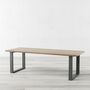 Holborn Natural U Shaped Legs Industrial Dining Table, thumbnail 1 of 4