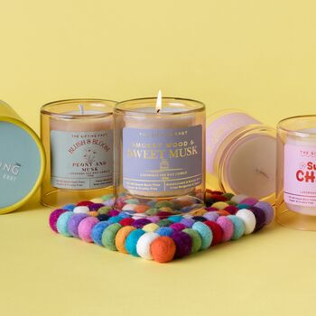 Smokey Wood And Sweet Musk Soy Wax Candle, 7 of 8