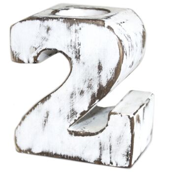 21st Birthday Candle Wooden Letters Decoration Gift, 3 of 5