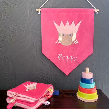 Personalised Baby Wall Hanging Pennant Flag, 2 of 10
