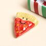 Tiny Matchbox Ceramic Pizza Token, thumbnail 3 of 3