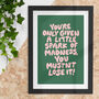 Your Little Spark Of Madness Typography Print, thumbnail 1 of 2