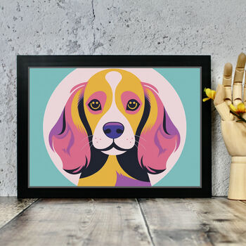 Cocker Spaniel Dog Portrait Illustration Art Print, 2 of 2