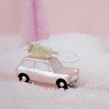 Hanging Mini Car With Christmas Tree, 5 of 5