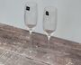 Set Of Two Ribbed/Linear Champagne Flutes/Glasses, thumbnail 1 of 4