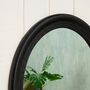 Ornate Black Framed Oval Mirror, thumbnail 2 of 2