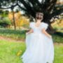 Clara White Communion On Flower Girl Dress, thumbnail 3 of 8