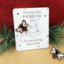 Festive Bee Thank You Teacher Pin Badge, thumbnail 6 of 6