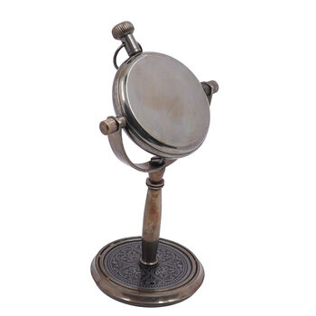 Personalised 17th Anniversary Bronze Desk Clock, 3 of 10