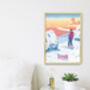 Trysil Ski Resort Norway Travel Poster Art Print, thumbnail 3 of 8