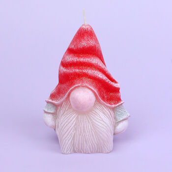 G Decor Whimsical Gnome Christmas Candle, 4 of 7