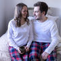 Personalised Embroidered Couples Heart Pyjamas, thumbnail 1 of 5