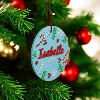 Personalised Decorative Christmas Bauble, 3 of 3