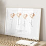 Personalised Flower Friendship Print Gift For Friend/Sister, thumbnail 6 of 8